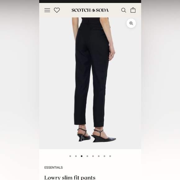 Scotch & Soda Space For Two Lowry Slim Fit Pants Medium Tuxedo Stripe Blue - Picture 2 of 13